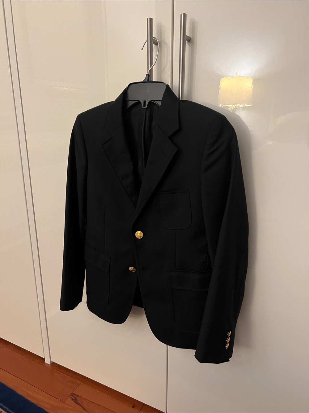 Brooks Brothers Black Blazer with Gold Buttons